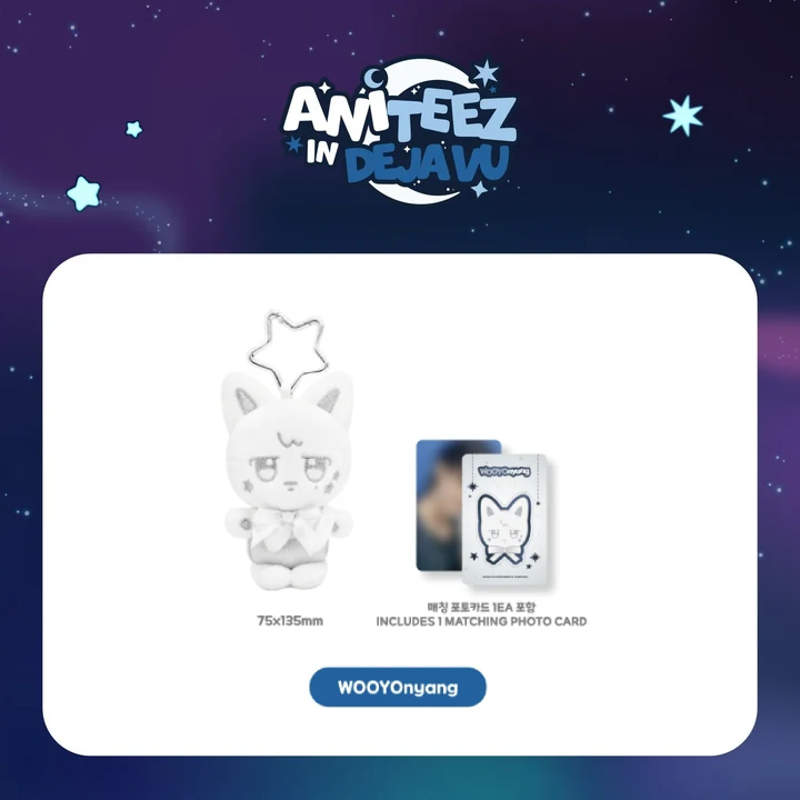 ATEEZ - Silver ANITEEZ Plush Keyring [ANITEEZ IN DEJAVU Official