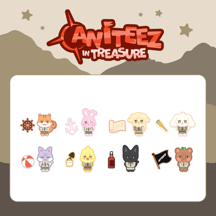 ATEEZ Stitch Wappen Set ANITEEZ IN TREASURE Official MD - main image