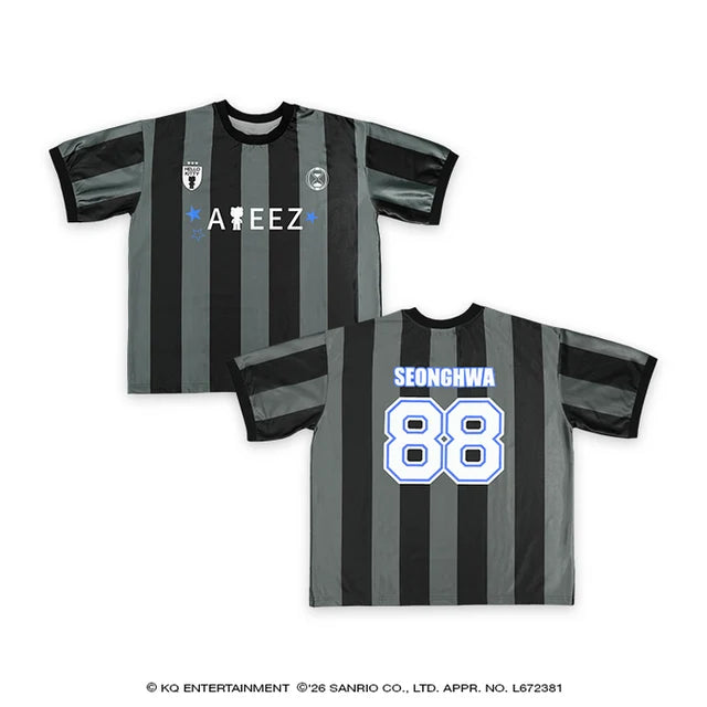 ATEEZ T-Shirt ATEEZ X HELLO KITTY BLACK SERIES JP MD - SEONGHWA Ver - Main Image