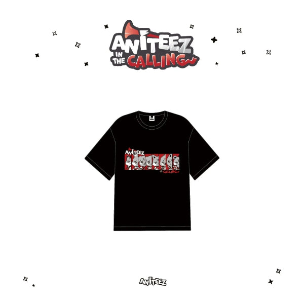 ATEEZ T-Shirt Black ANITEEZ IN THE CALLING Official MD - Main Image