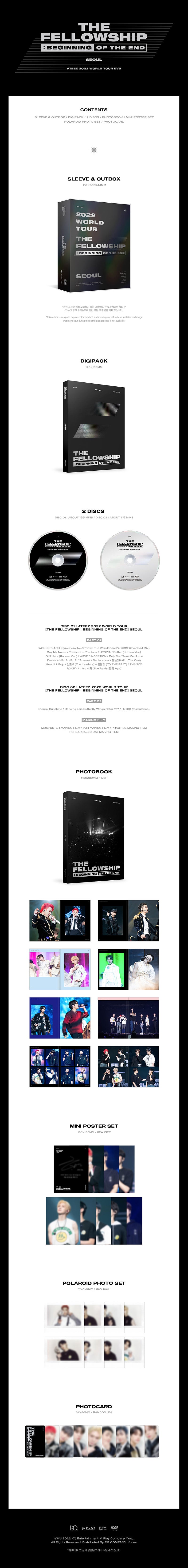 ATEEZ - THE FELLOWSHIP : BEGINNING OF THE END SEOUL [2022 World Tour - DVD]