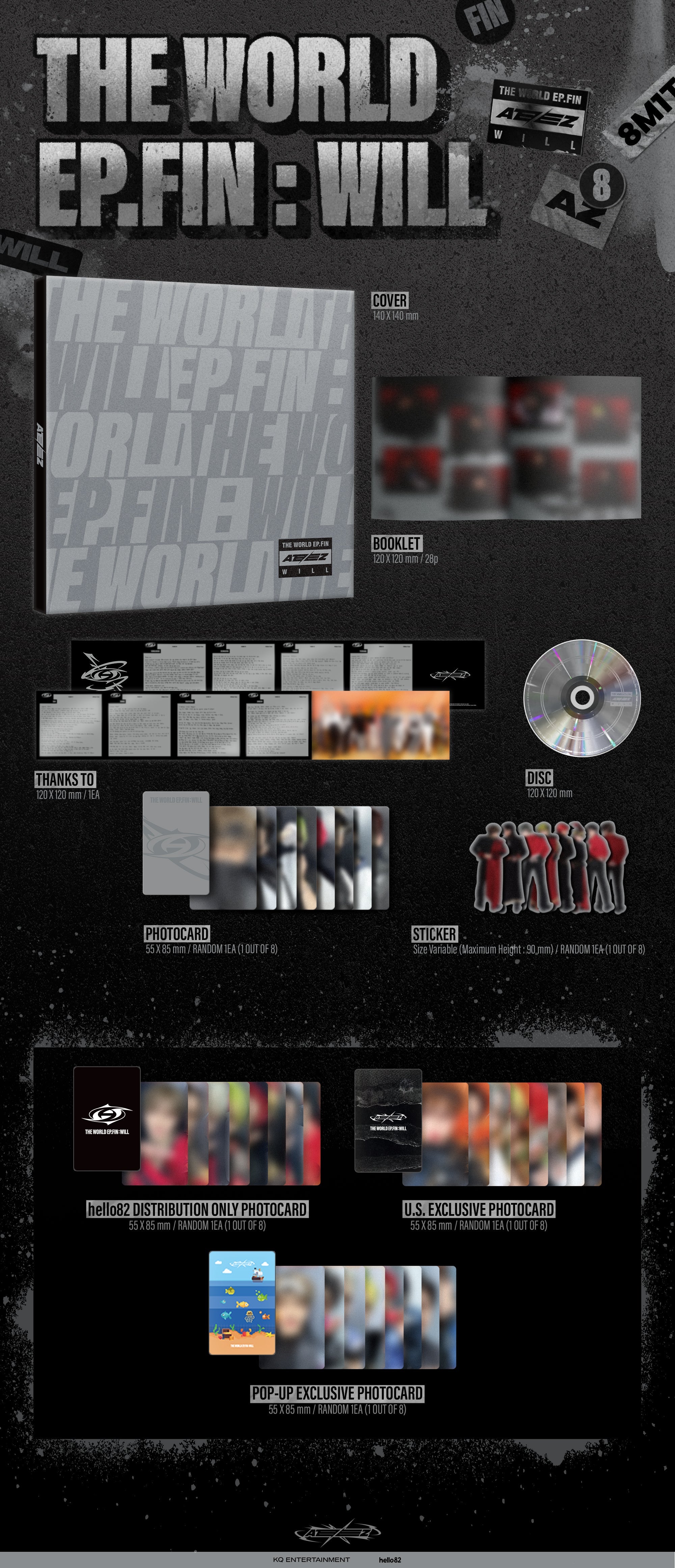 ATEEZ - THE WORLD EP.FIN : WILL [2nd Album - Digipack POP-UP Ver.]