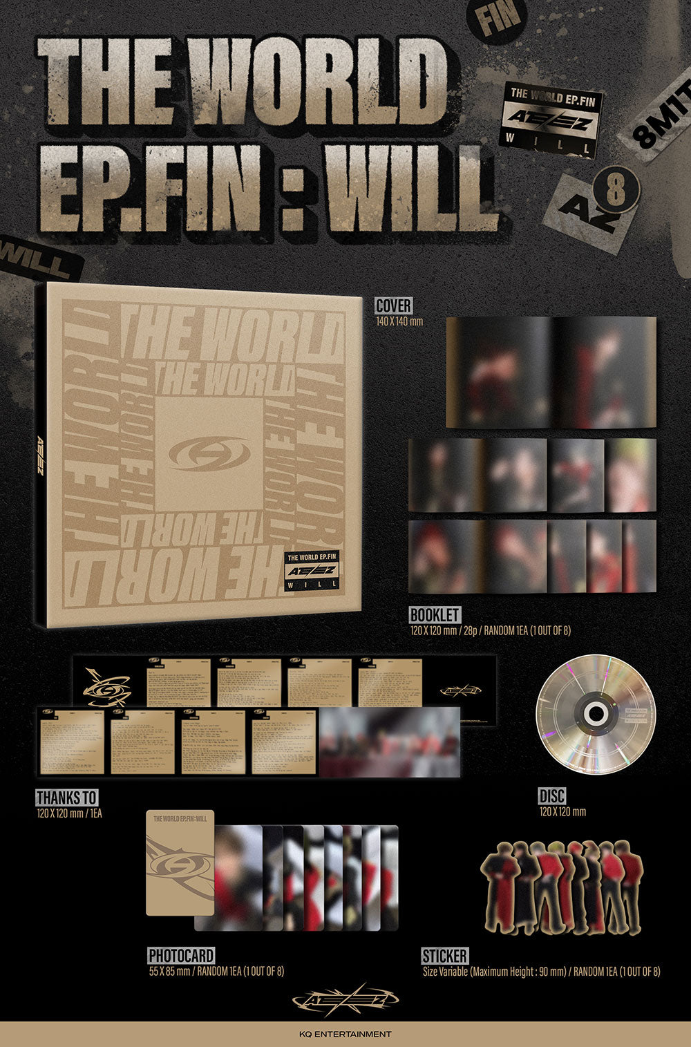 ATEEZ - THE WORLD EP.FIN : WILL [2nd Album - Digipack Ver.]