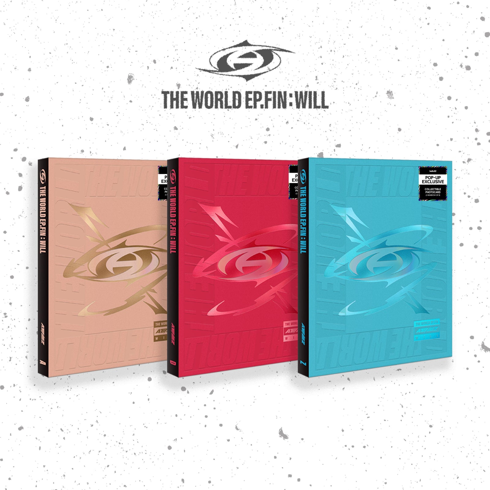 ATEEZ THE WORLD EP FIN WILL 2nd Album - US Exclusive POP-UP Version 3 variations main image