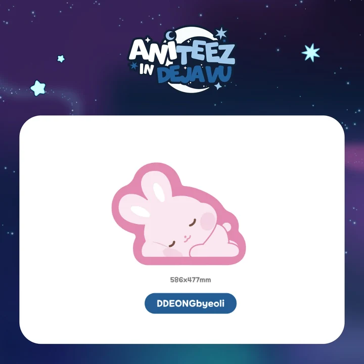 ATEEZ Tiny Rug ANITEEZ IN DEJAVU POP UP Official MD DDEONGbyeoli Ver - main image