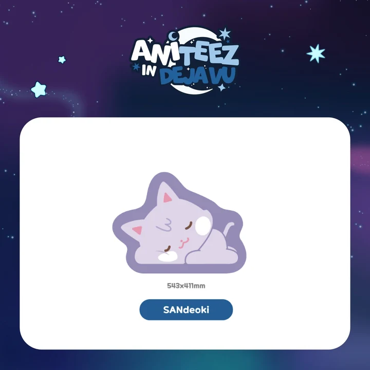 ATEEZ Tiny Rug ANITEEZ IN DEJAVU POP UP Official MD SANdeoki Ver - main image