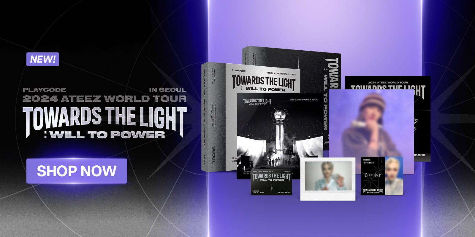 ATEEZ TOWARDS THE LIGHT WILL TO POWER 2024 WORLD TOUR IN SEOUL PLAYCODE Version - Banner