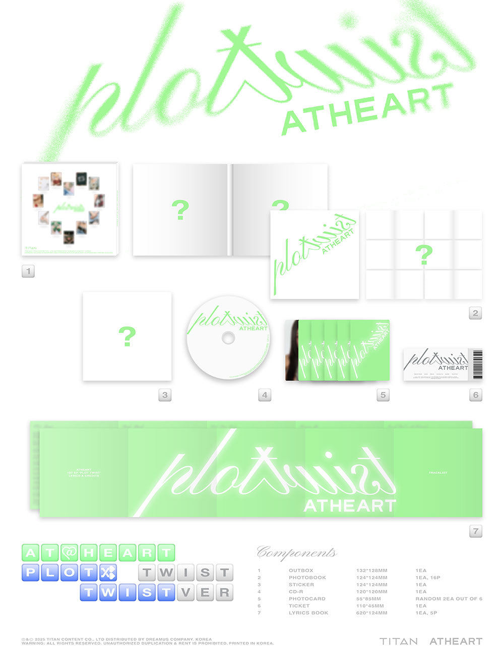 AtHeart - Plot Twist [1st EP Album - Twist Ver.]