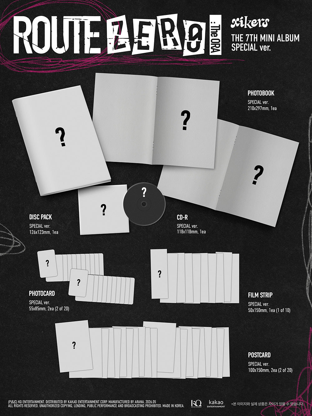 xikers - ROUTE ZERO : The ORA [7th Mini Album - POP-UP Exclusive SPECIAL Ver.]