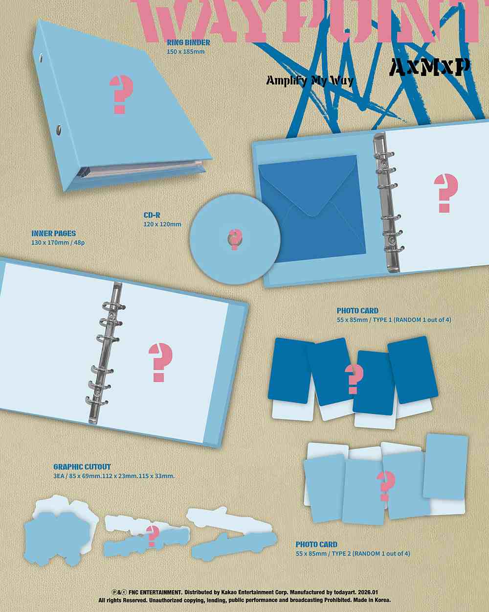 AxMxP - Amplify My Way [1st Mini Album - WAYPOINT Ver.]