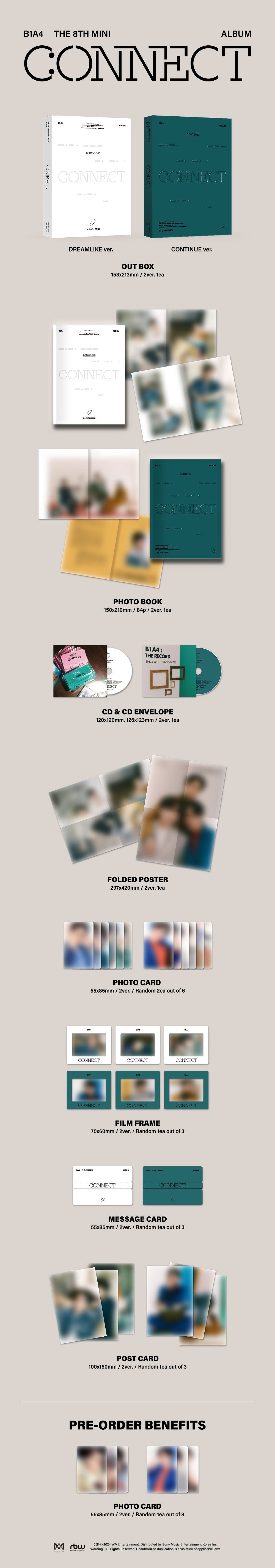 B1A4 - CONNECT [8th Mini Album] - K PLACE