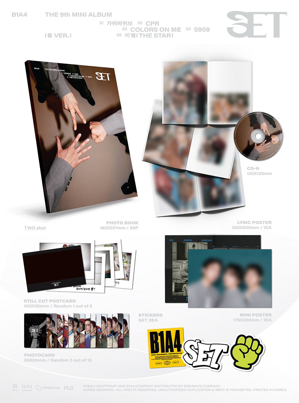 B1A4 - SET [9th Mini Album] - K PLACE