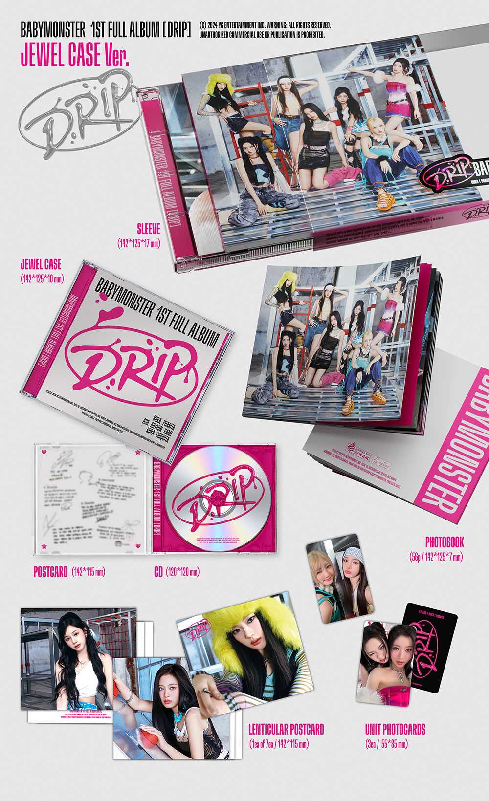 BABYMONSTER - DRIP [1st Album - Jewel Case Ver.]