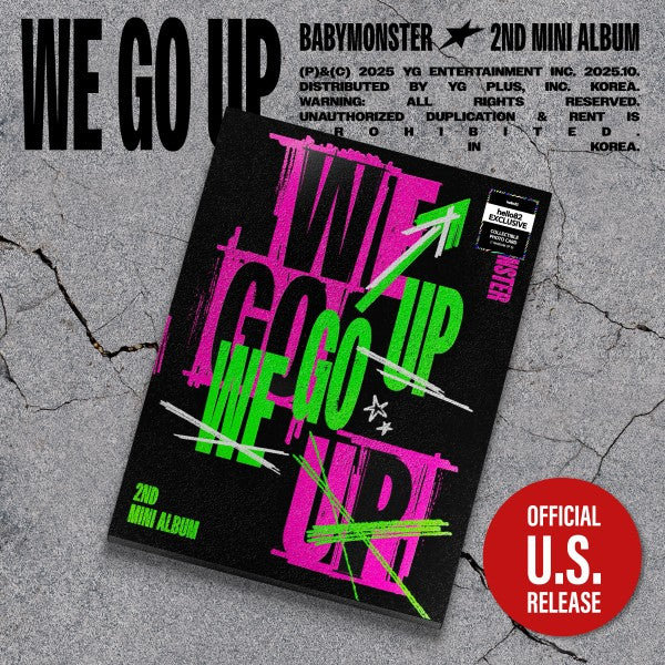 BABYMONSTER - WE GO UP 2nd Mini Album hello82 Exclusive Version UP