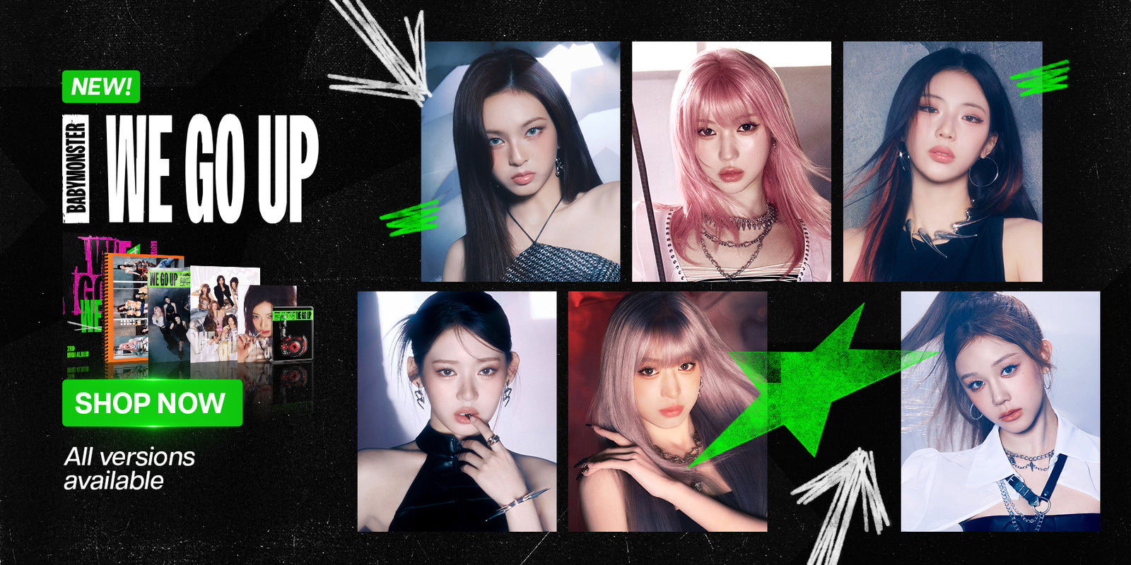 BABYMONSTER WE GO UP Album - Banner