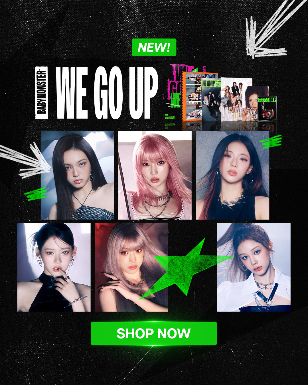 BABYMONSTER WE GO UP Album - Mobile Banner