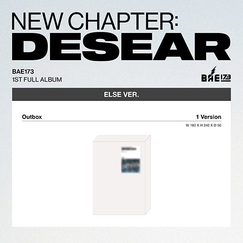 BAE173 NEW CHAPTER DESEAR 1st Full Album ELSE Ver - Main Image