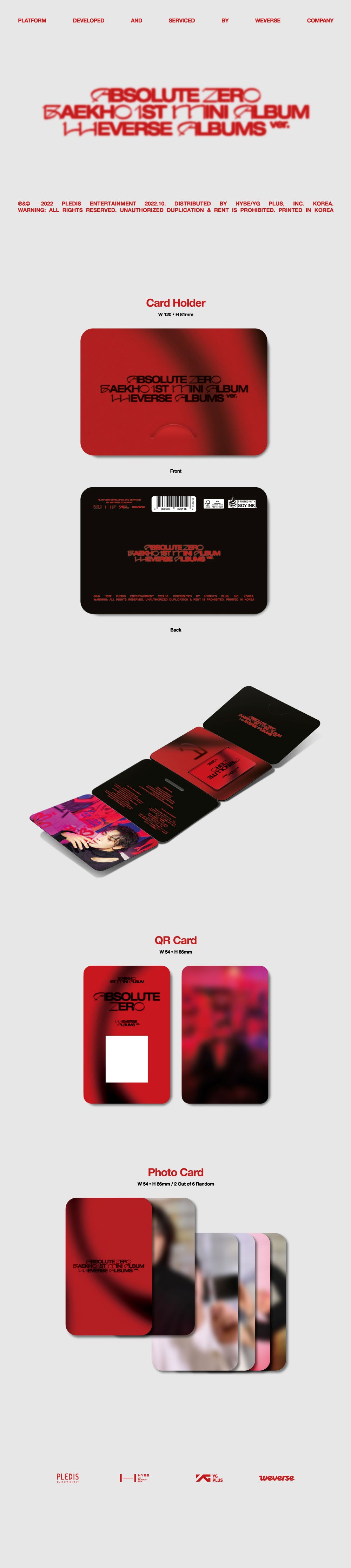 BAEKHO - Absolute Zero [1st Mini Album - Weverse Ver.]