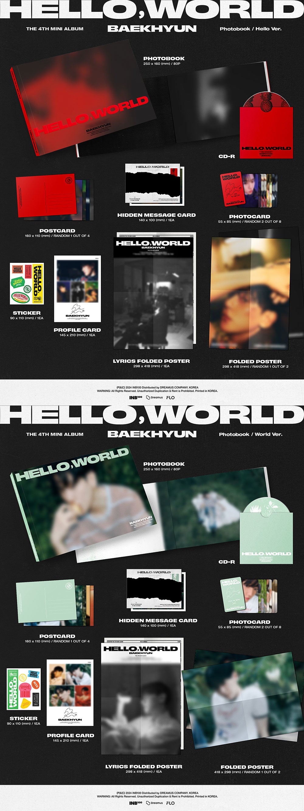 BAEKHYUN - Hello, World [4th Mini Album - Photobook Ver.]