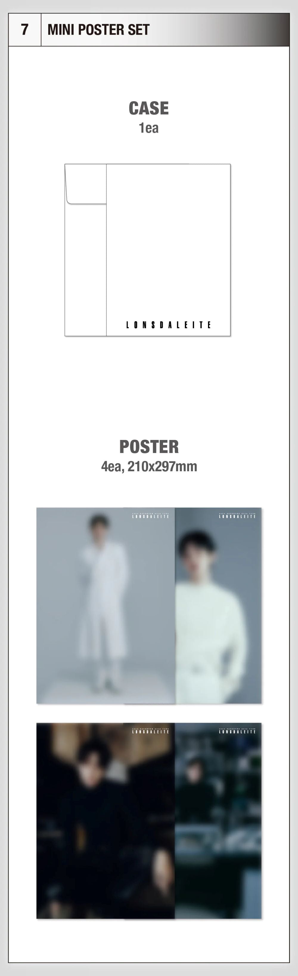 BAEKHYUN - Mini Poster Set [2024 Asia Tour "Lonsdaleite" Official MD]