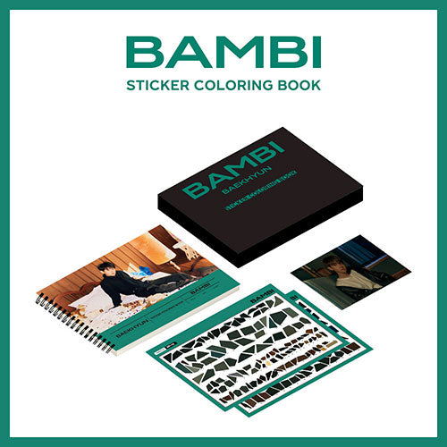 BAEKHYUN Sticker Coloring Book BAMBI Official MD - main image