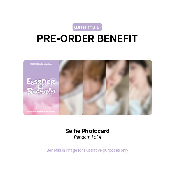 BAEKHYUN The 5th Mini Album Essence of Reverie POP UP Store Official MD - Withmuu POBs 