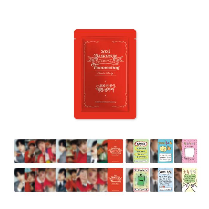 BAEKHYUN Trading Card 2024 Christmas Fanmeeting Hwangmangjinchang Daehwanjang Party Official MD - main image