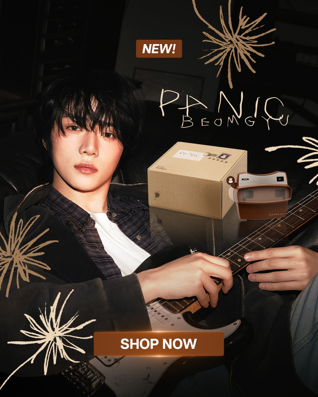 BEOMGYU PANIC BANNER Mobile Short
