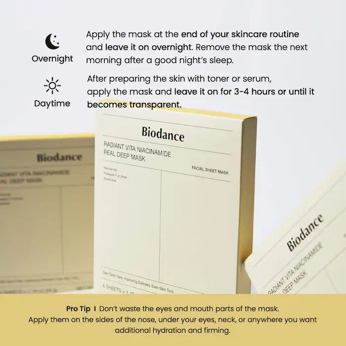 BIODANCE - Radiant Vita Niacinamide Real Deep Mask gallery image 6