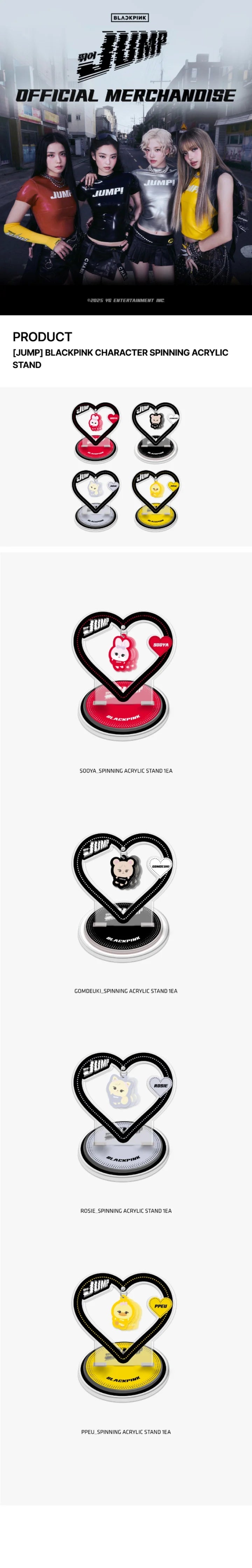 [PRE-ORDER] BLACKPINK - Character Spinning Acrylic Stand [JUMP Official MD]