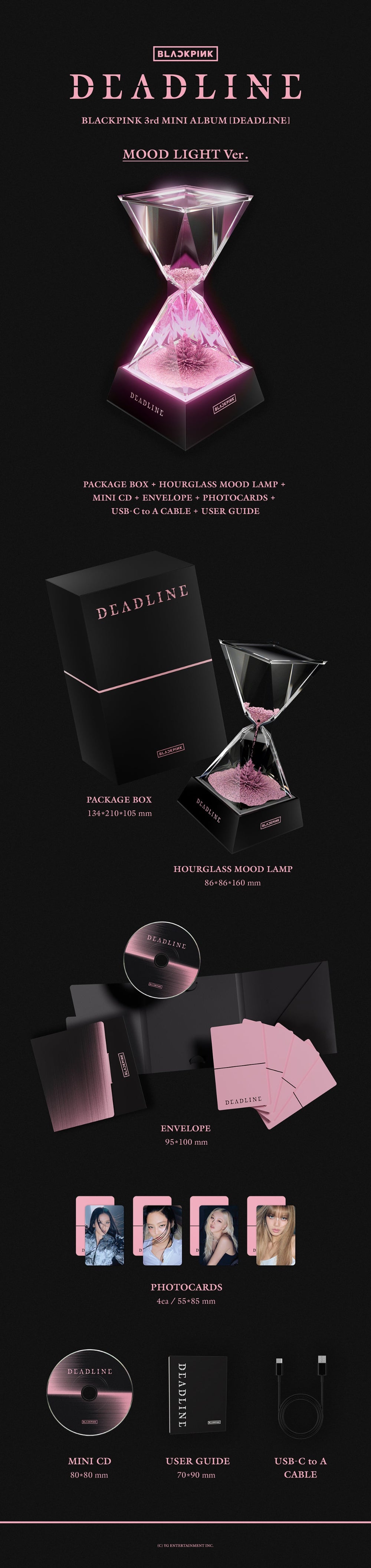 BLACKPINK - DEADLINE [3rd Mini Album - MOON LIGHT Ver.] - K PLACE