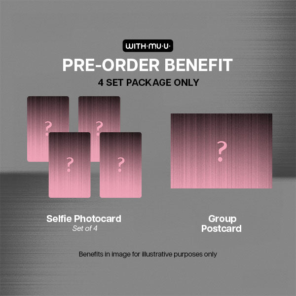 BLACKPINK DEADLINE 3rd Mini Album SILVER Ver - Withmuu POBs Set