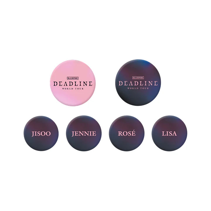 BLACKPINK Pin Button Set DEADLINE WORLD TOUR IN SEOUL Official MD - main image