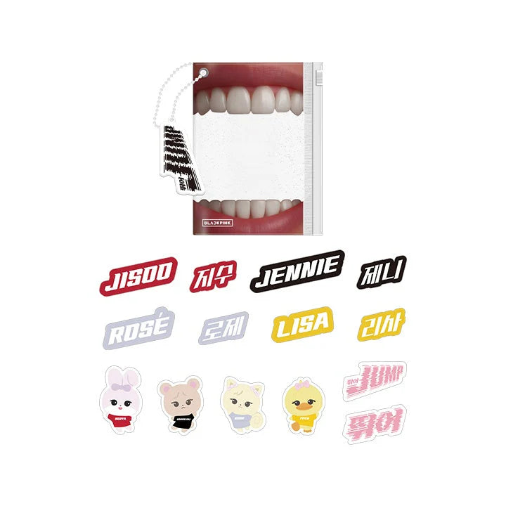 BLACKPINK PVC Pouch and Sticker Set JUMP Official MD - main image