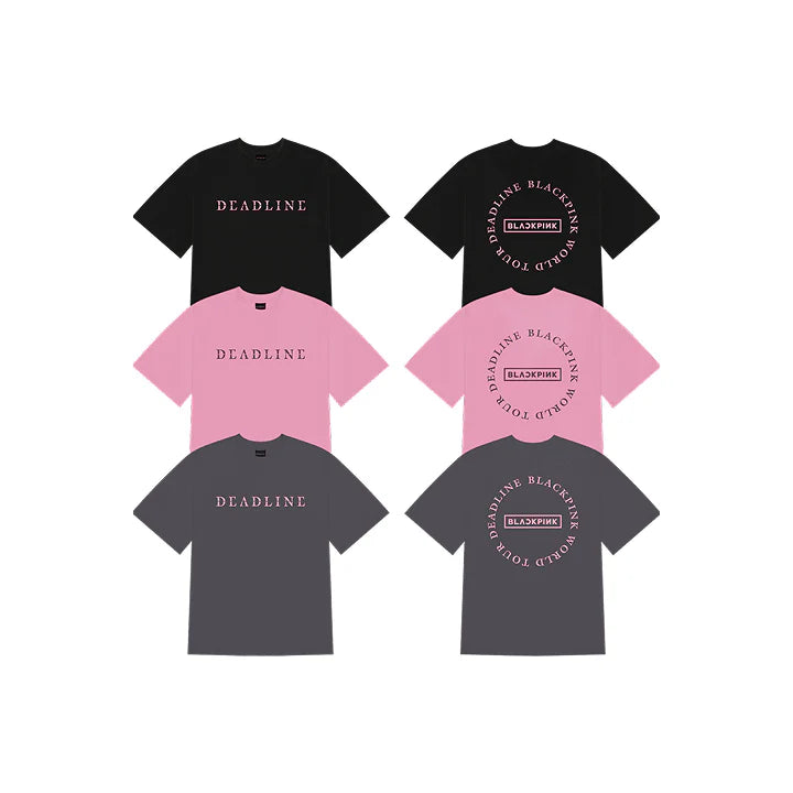 BLACKPINK Round Logo T Shirt DEADLINE WORLD TOUR IN SEOUL Official MD - main image