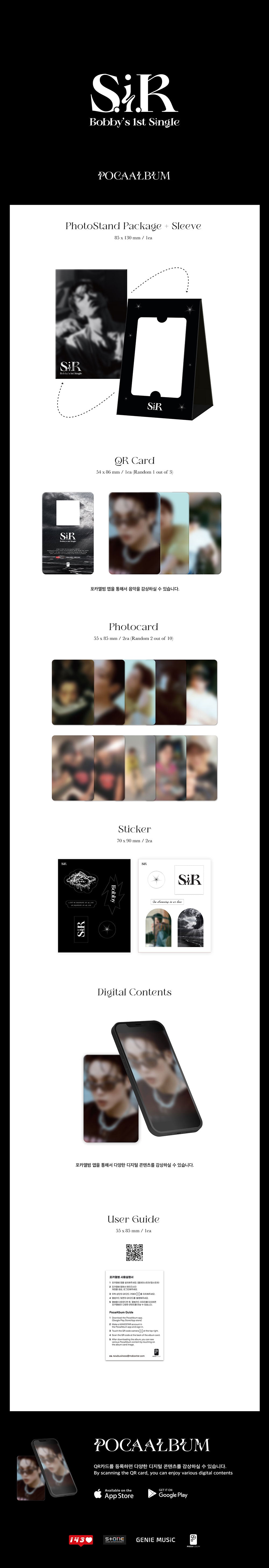 BOBBY - S.i.R [1st Single Album - POCA Ver.]