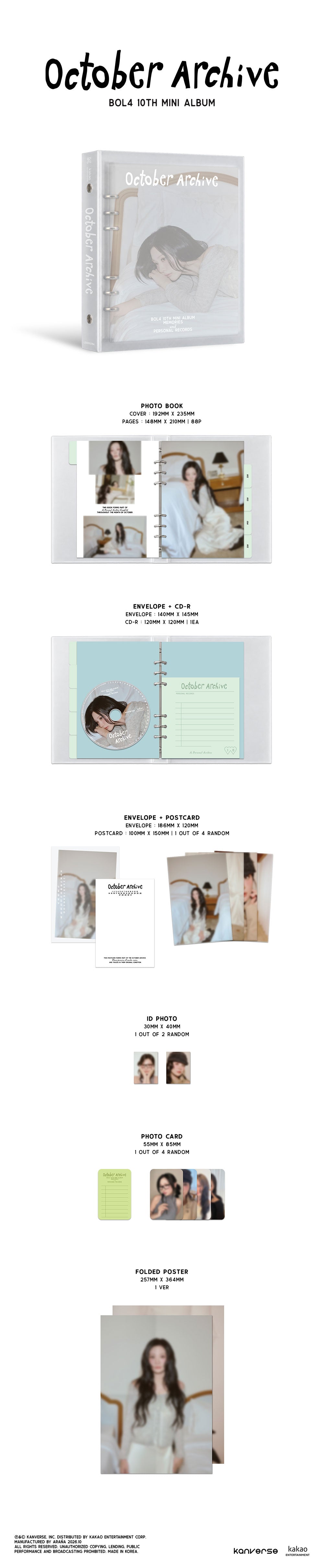 [PRE-ORDER] BOL4 - October Archive [10th Mini Album] gallery image 1