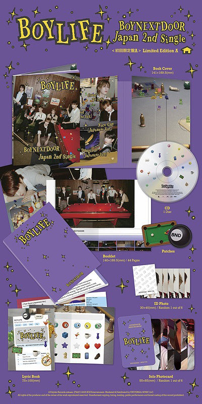 BOYNEXTDOOR - BOYLIFE [2nd JP Single Album - Limited Edition A]