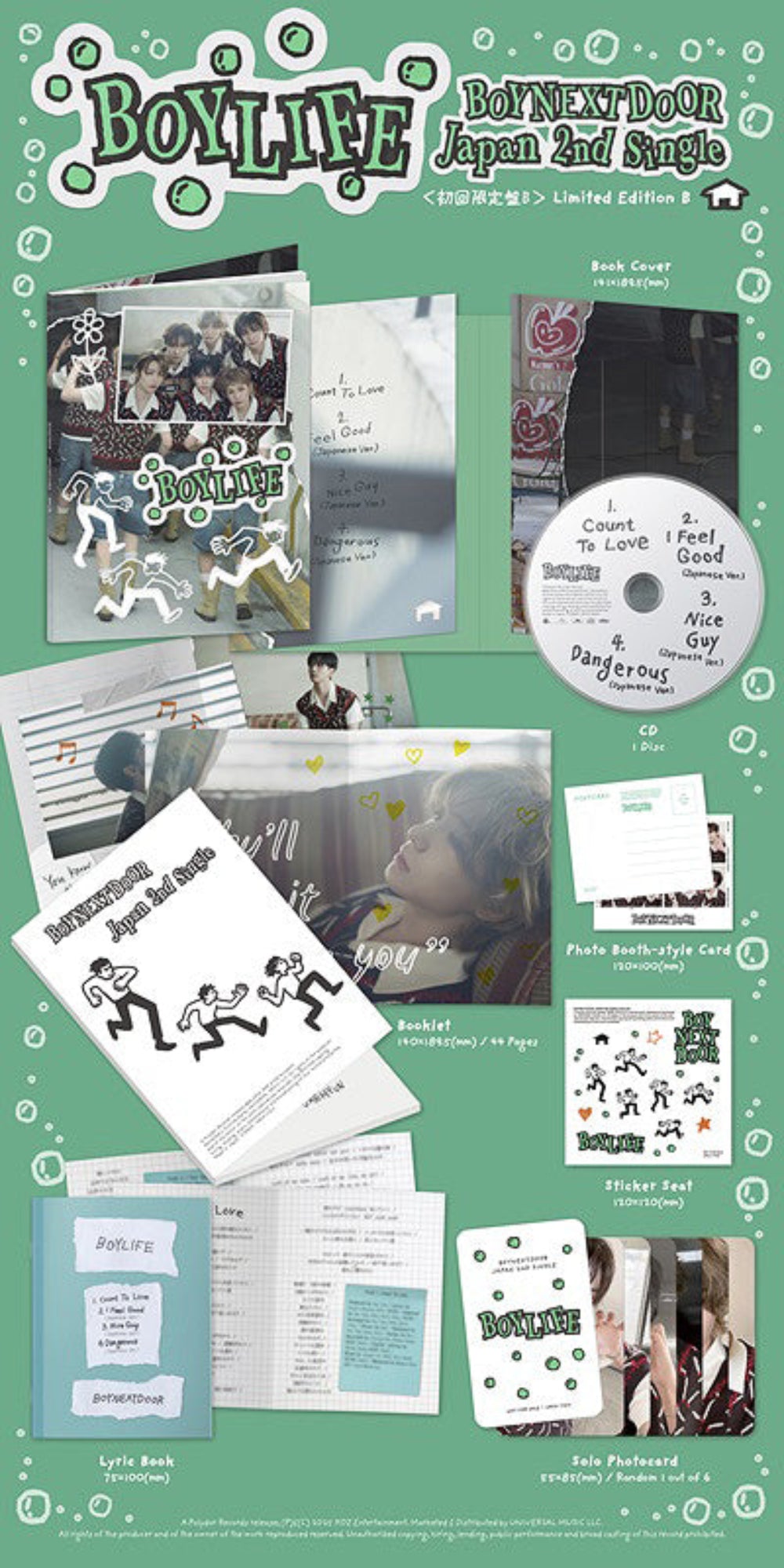 BOYNEXTDOOR - BOYLIFE [2nd JP Single Album - Limited Edition B]