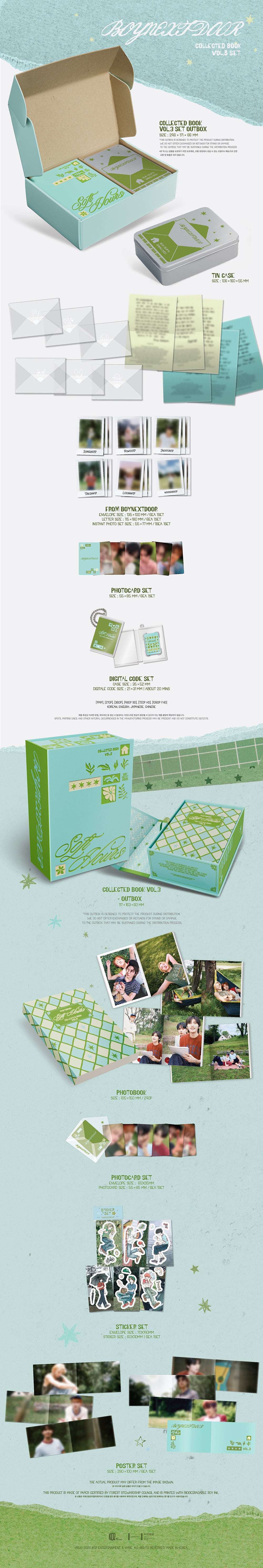 BOYNEXTDOOR - BOYNEXTDOOR COLLECTED BOOK VOL.3 Set