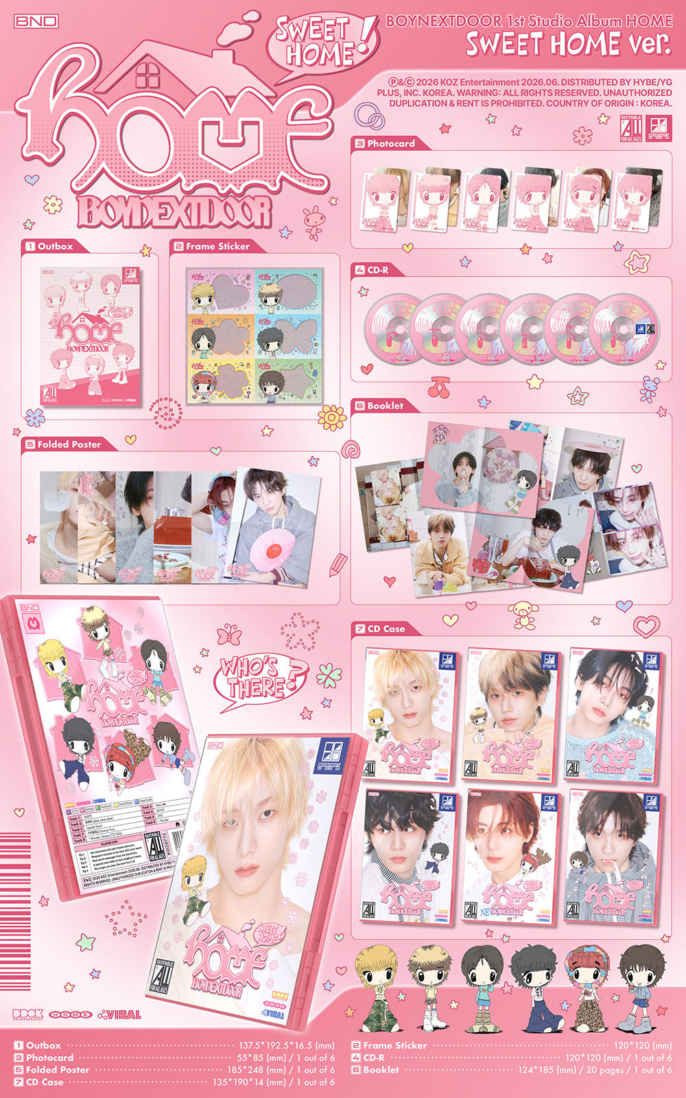 BOYNEXTDOOR - HOME [1st Album - SWEET HOME Ver.] gallery image 1