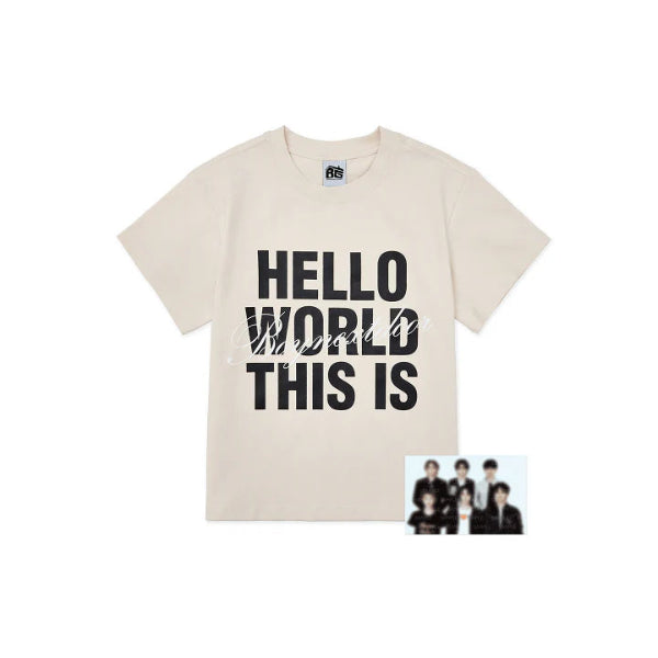 BOYNEXTDOOR SS T-Shirt Beige KNOCK ON Vol 1 FINAL Official MD - Main Image