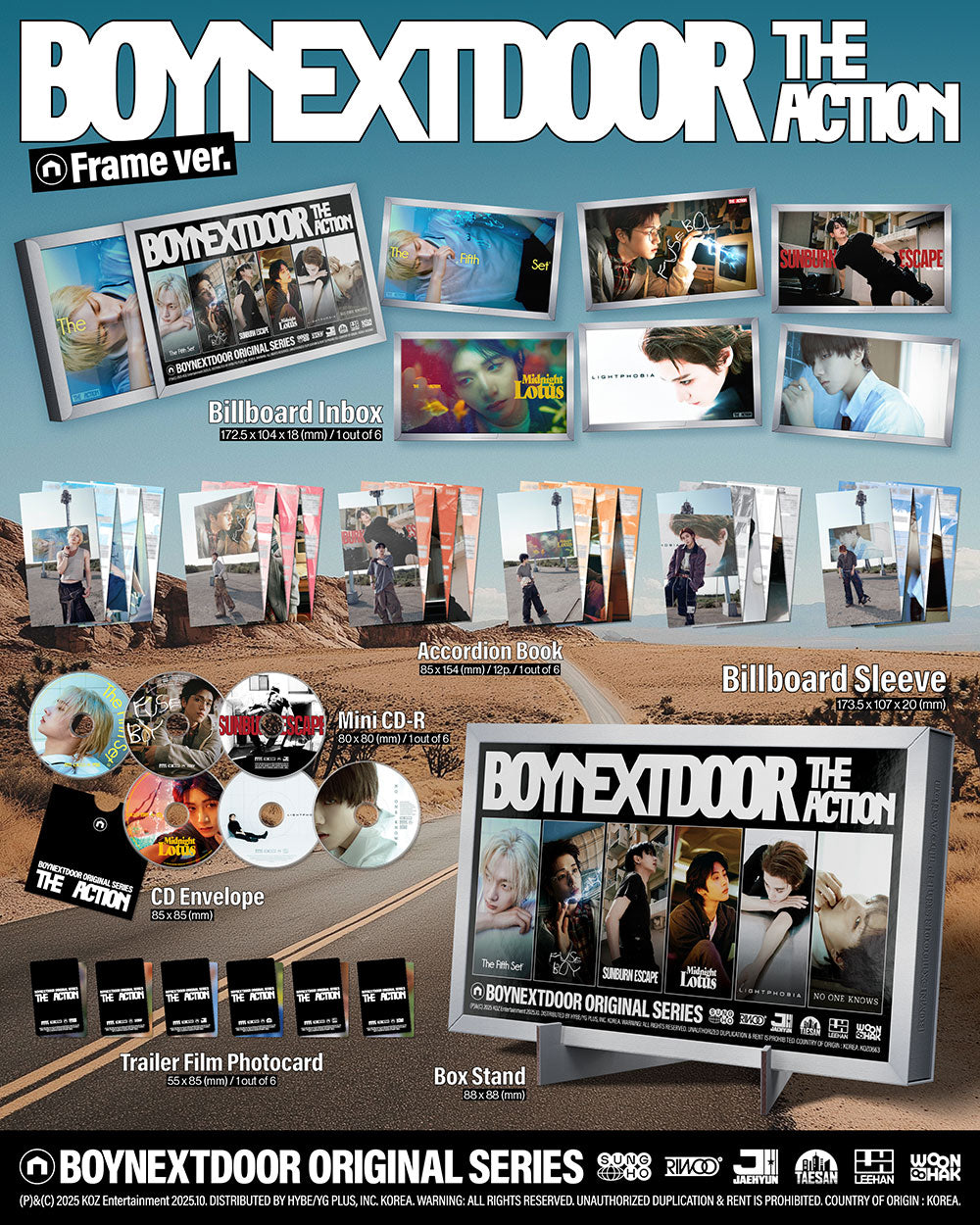 [PRE-ORDER] BOYNEXTDOOR - The Action [5th EP Album - Frame Ver.]