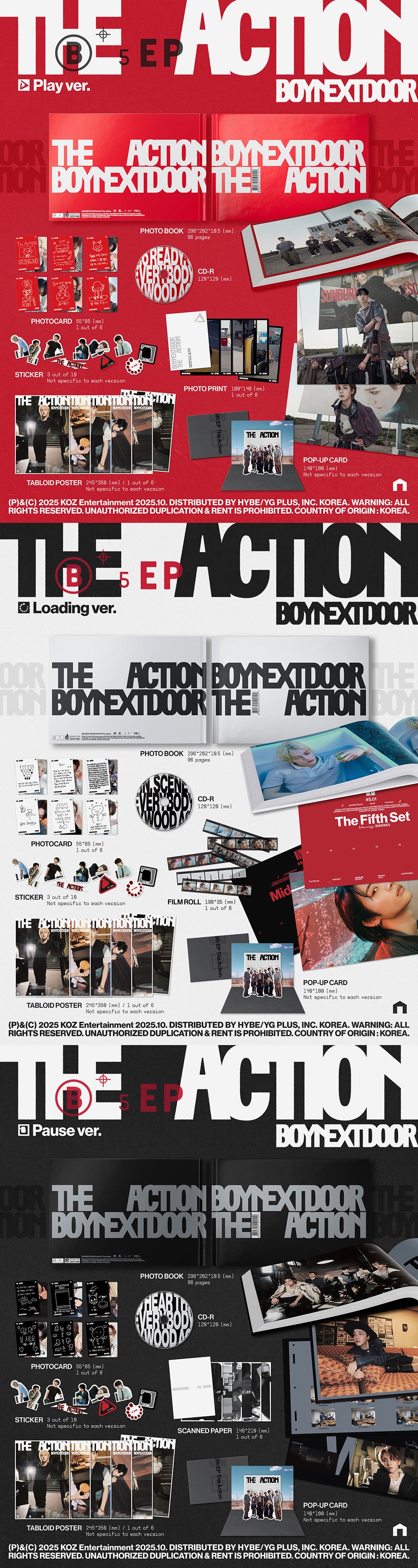 [PRE-ORDER] BOYNEXTDOOR - The Action [5th EP Album]