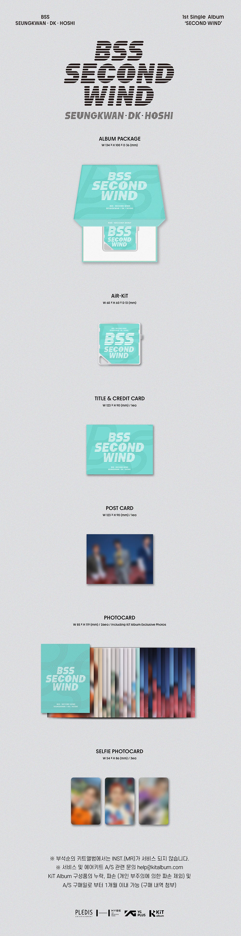BSS - Second Wind [1st Single Album - KiT Ver.]