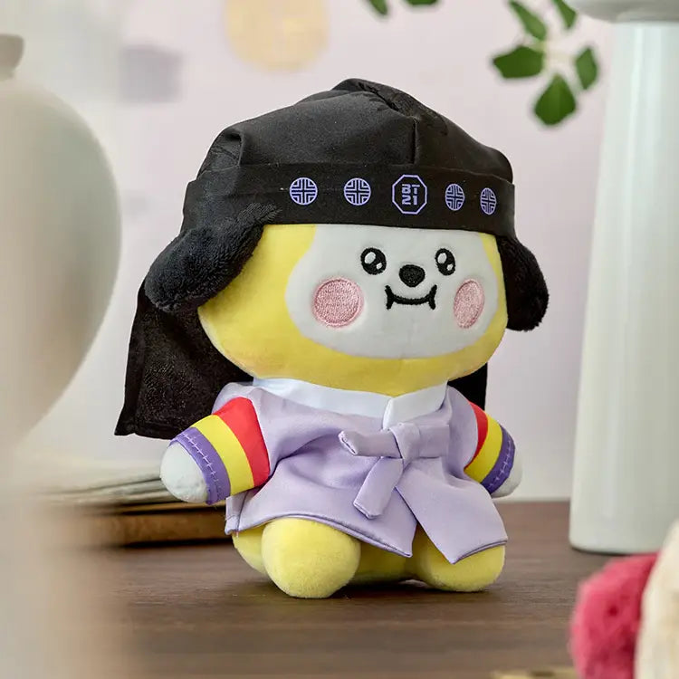 BT21 Baby Premium K-Edition Sitting Doll - Chimmy Image 3