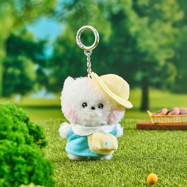 BT21 mini minini Picnic Plush Keyring - RJ Image 1
