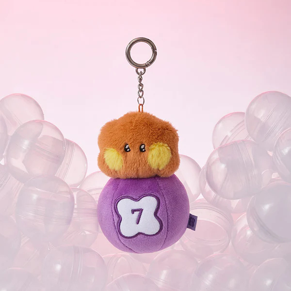 BT21 minini Lucky Gatcha Plush Keyring - Shooky Image 1