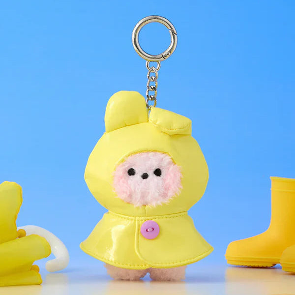 BT21 minini Mini Rainy Day Plush Keyring - Cooky Image 1