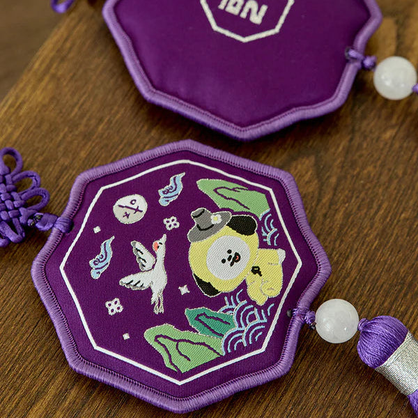BT21 Premium K-Edition Embroidered Tassel Keyring - Chimmy Image 3